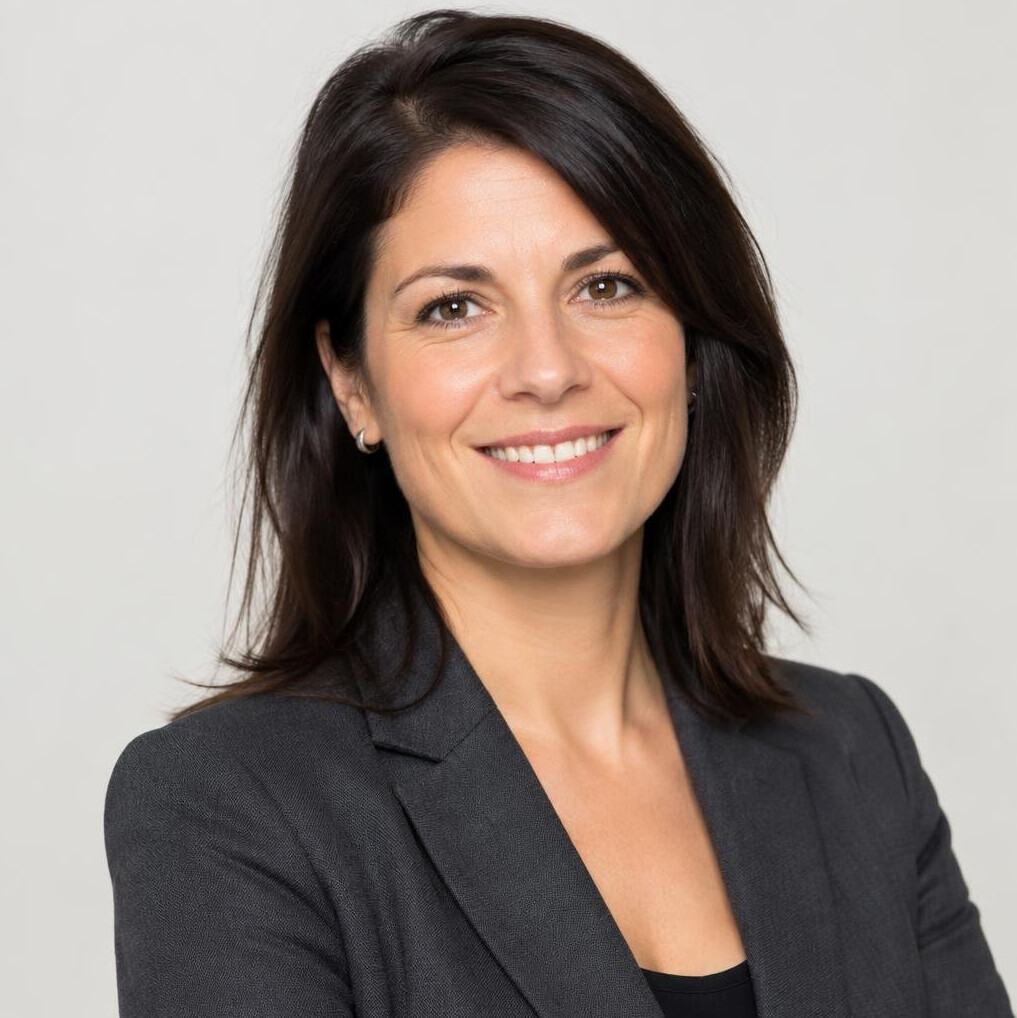 Portrait of a smiling businesswoman in a blazer