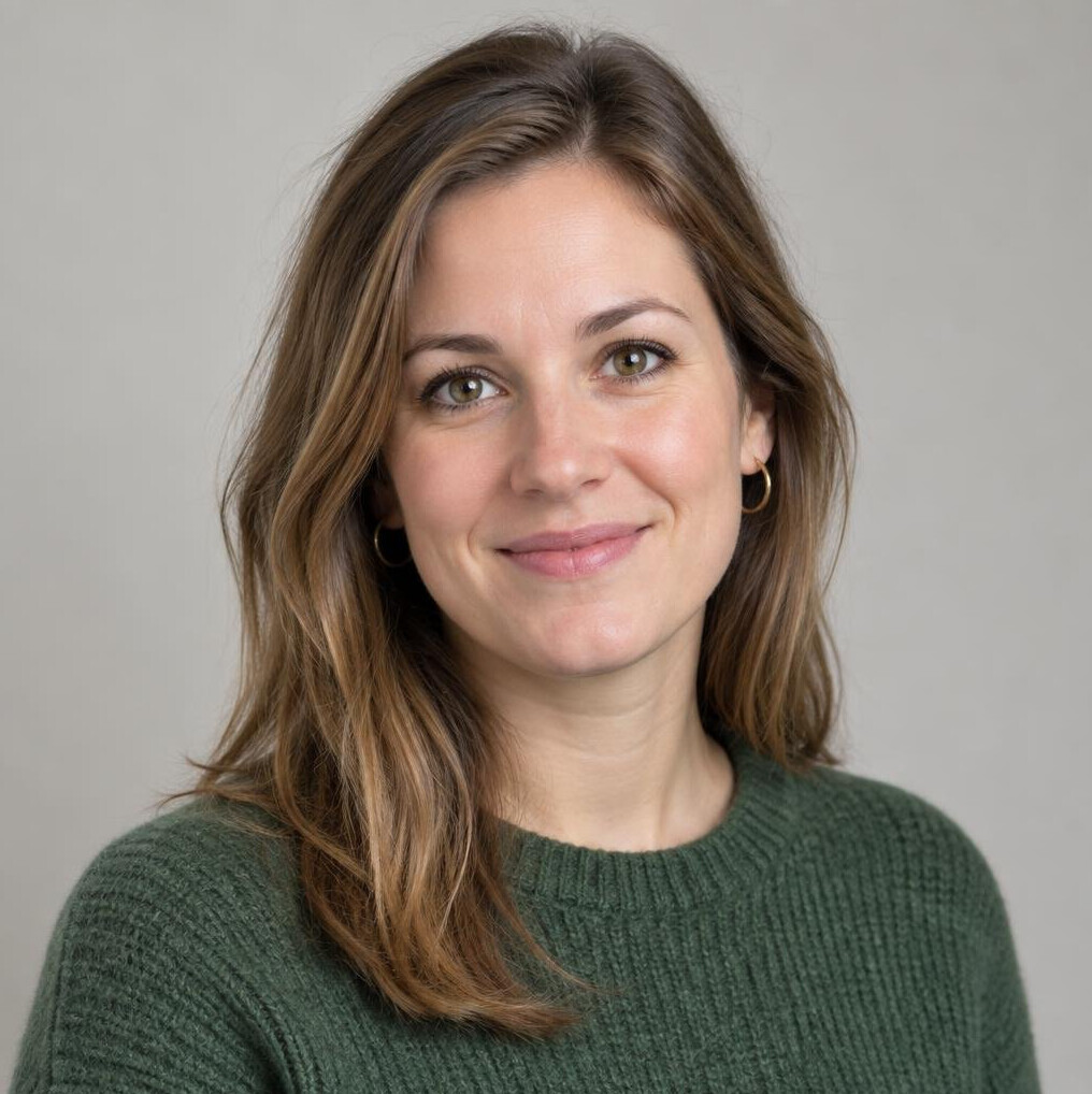 Portrait of a woman with light brown hair